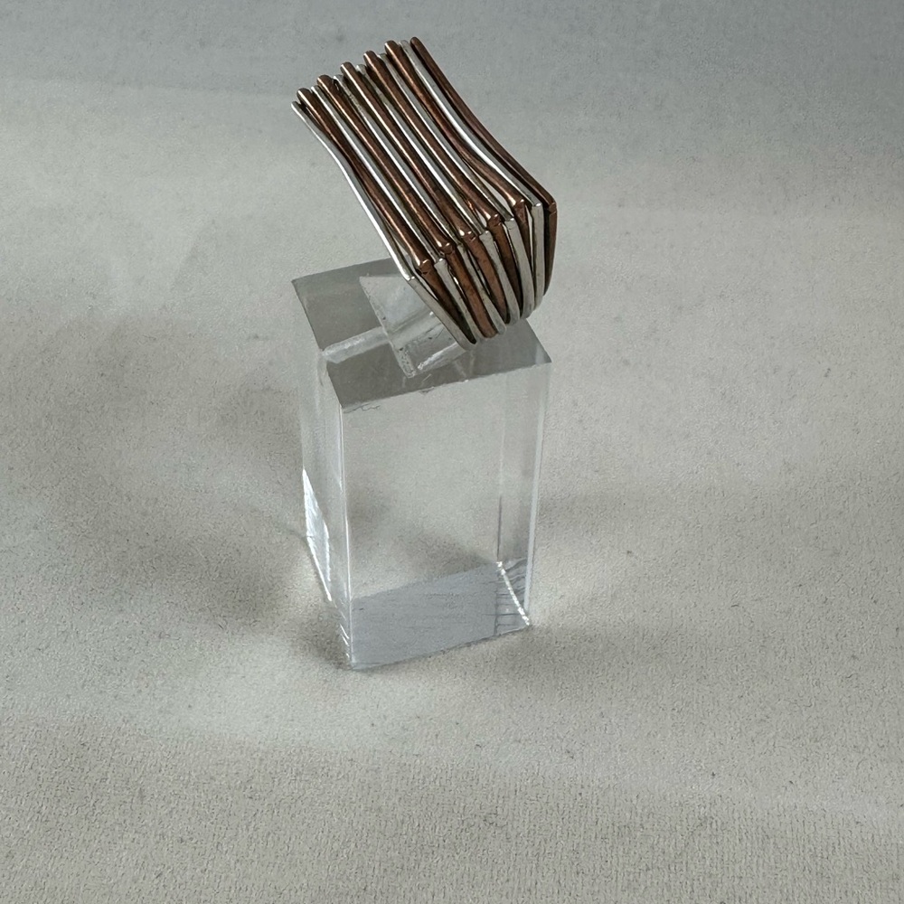 Copper and Silver Stacked Ring